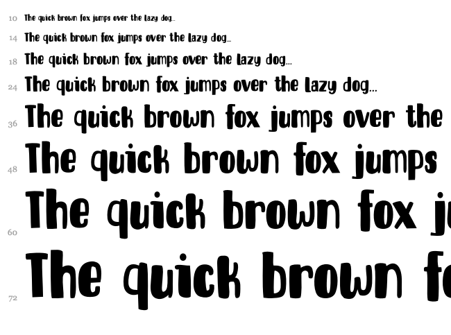 DK Entourage font waterfall